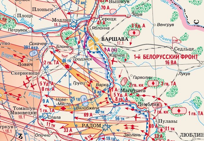 16 ВА в составе 1-го Белорусского фронта