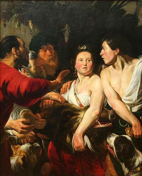 «Мелеагр и Аталанта», Якоб Йорданс, 1618 г.