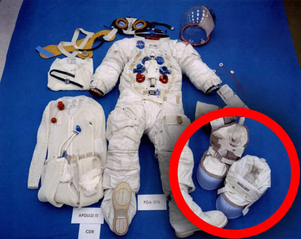 NASA Moon landing: Apollo 11 astronauts wore overshoe protectors on their boots (Image: NASA)