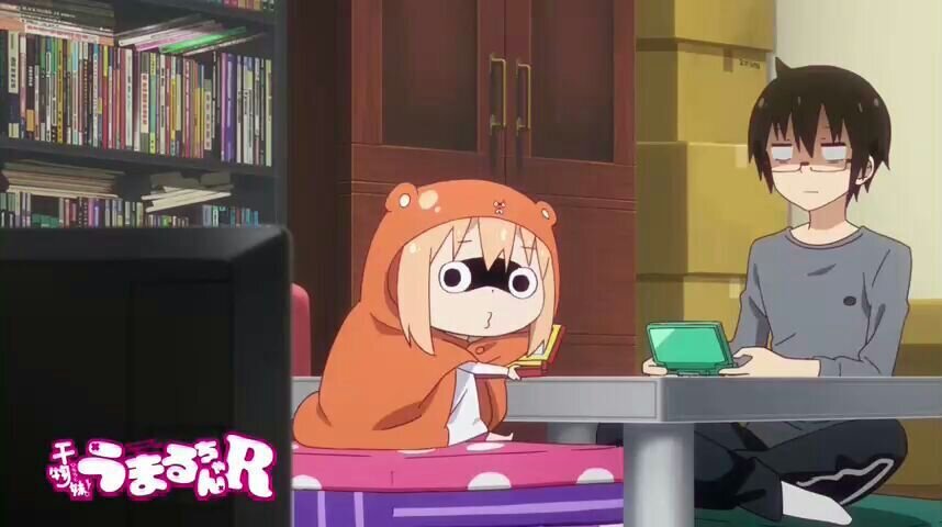 фрагмент из аниме " Двуличная сестрёнка Умару".