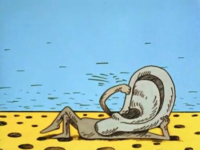 кадр из мультфильма "Полночные игры", Пилот, «Панорама», 1991, режиссер, сценарист, художник - Ринат Газизов, композитор - А.Боярский, В.Васенков