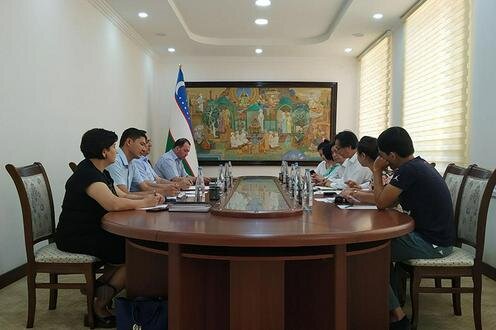  Встреча с представителями Китая в администрации Самаркандской области. Фото пресс-службы хокимията