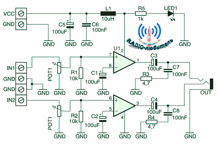 Alctron HA106 Портативный мини-усилитель для наушников