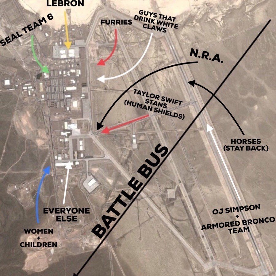 Схема штурма зоны 51