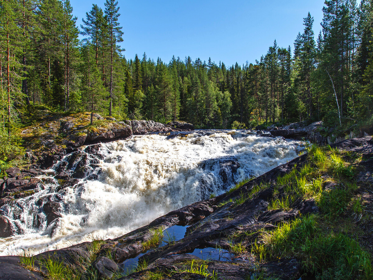 Водопад Куми Карелия