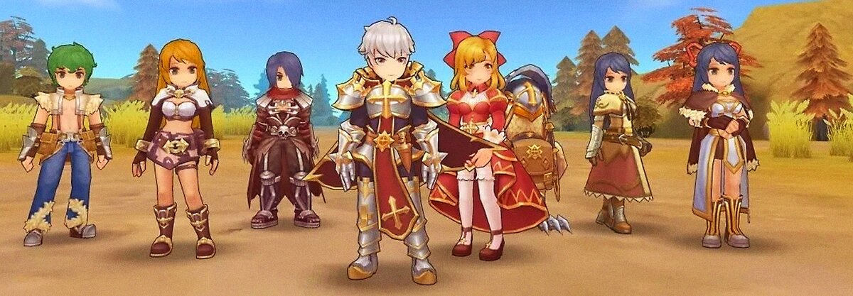 Внешний вид главных героев в мобильной онлайн-игре Ragnarok M: Eternal Love