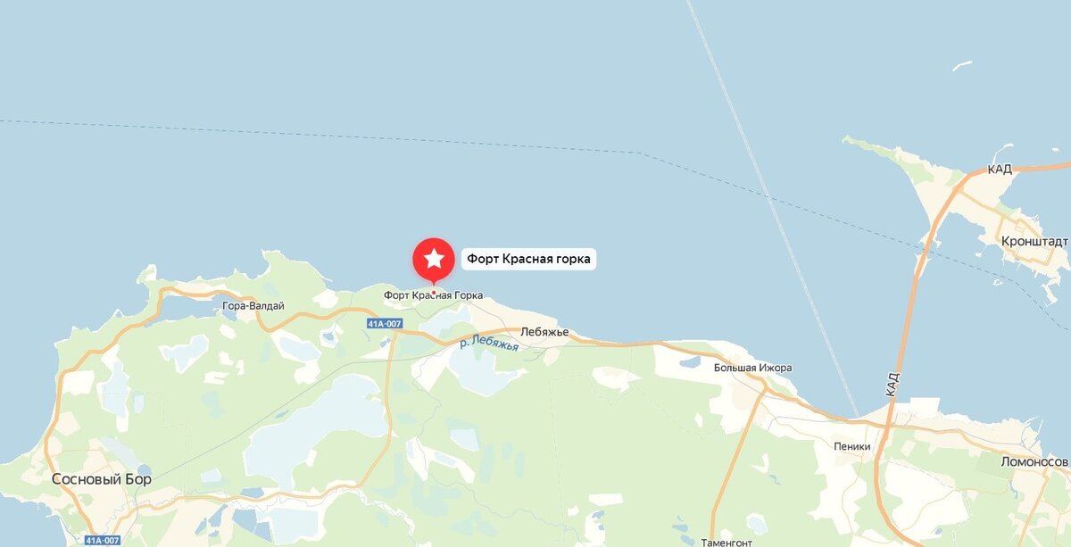 Красная горка карта
