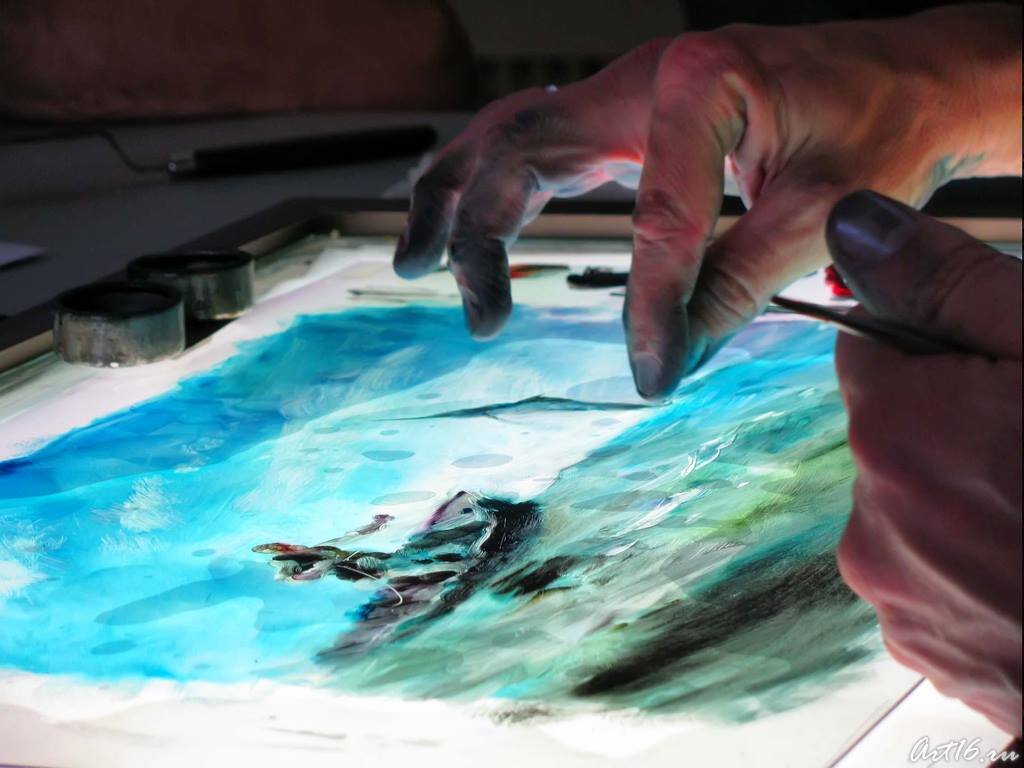 Процесс создания м/ф «Старик и море»