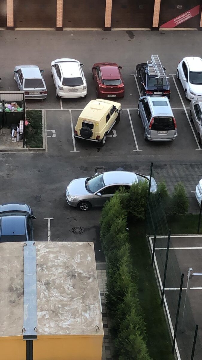 Чудик на парковке.