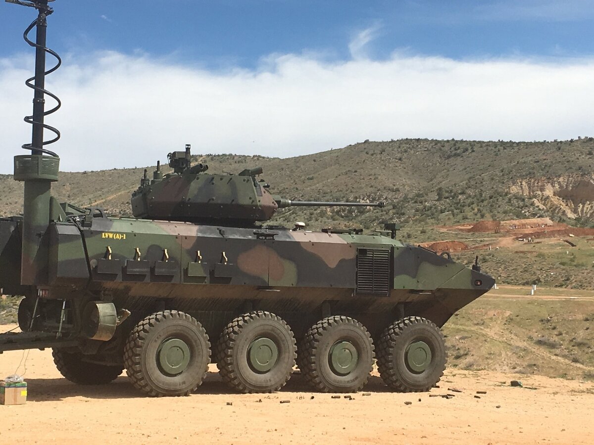 ACV с башней PROTECTOR MCT-30 и телескопической мачтой. исчтоник: defensemaven.io