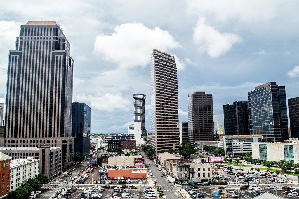 Деловой центр Нового Орлеана. Картинка из открытого источника.