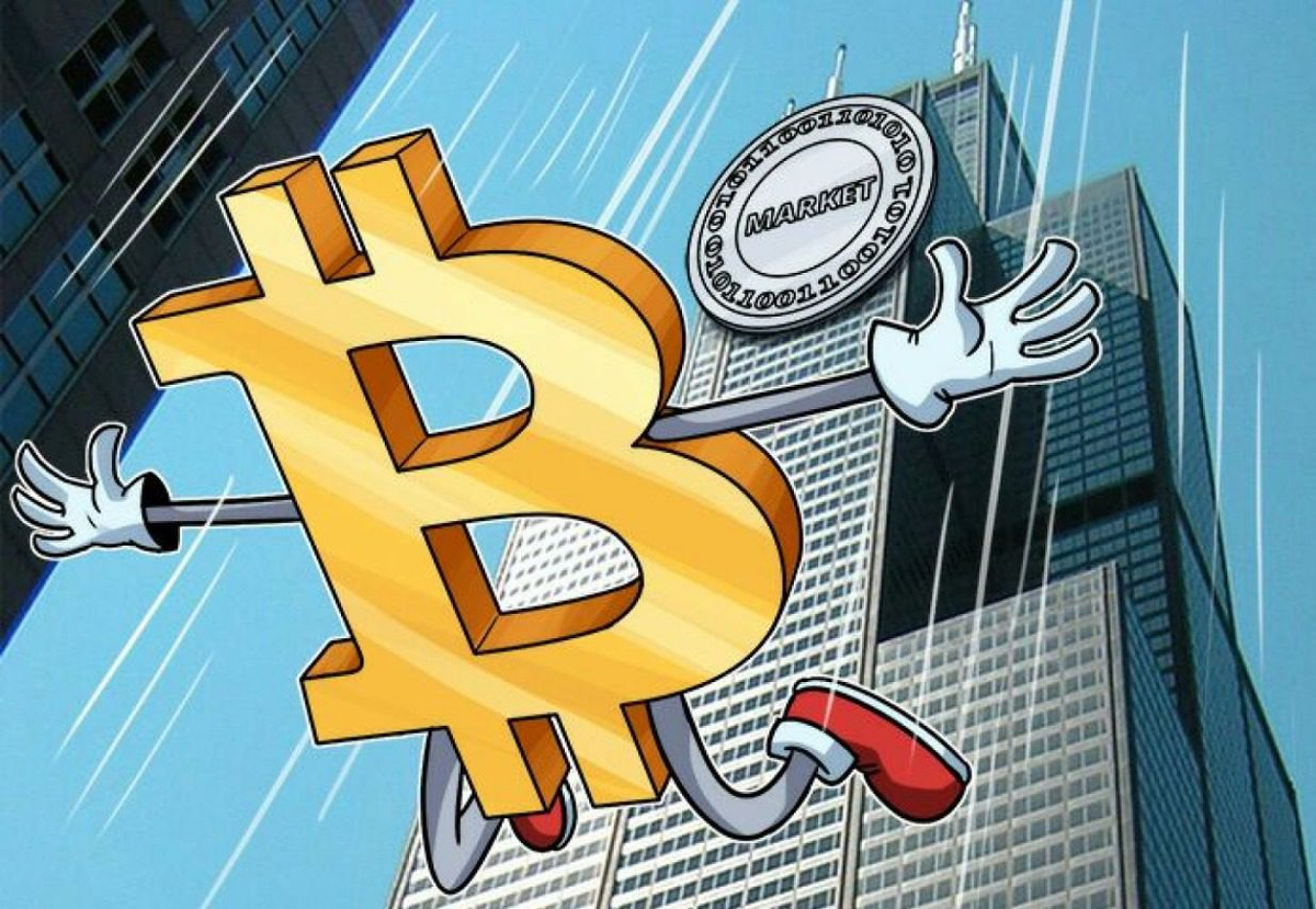 Падение биткоина