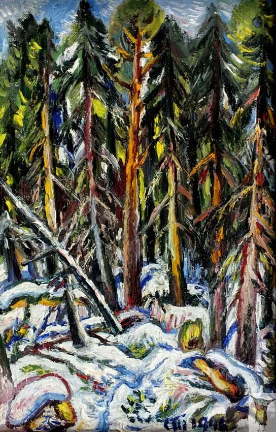 Светлана Тарасова Ёлки -палки 30×20 хм 1996 г — 15 000