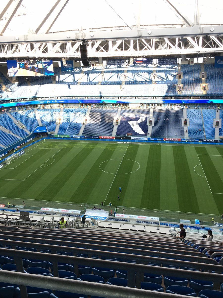 Вид на поле сверху