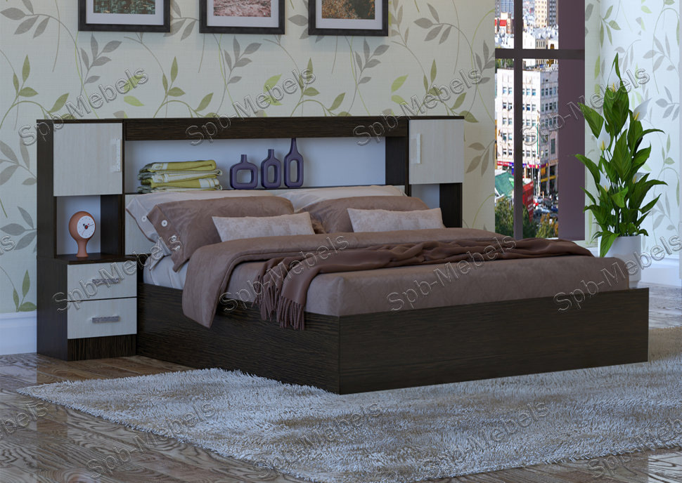 Кровать с блоком