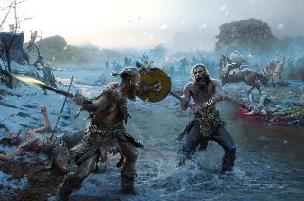 Древне исторические игры. Скандинавия Викинги штурмуют. Битва в долине реки Толлензе. Битва на реке Толлензе. Толлензе битва бронзового века.