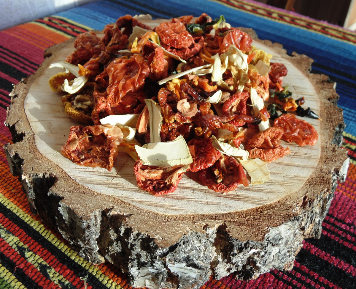 Удачная сушеная овощная заправка для супов на зиму. Вкус лета зимой. Сушености для супа