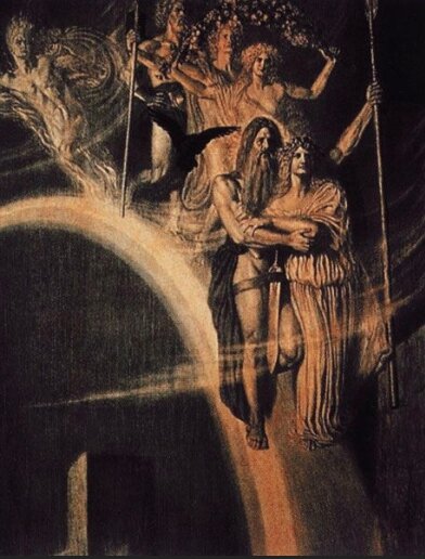 Асы и Ваны идут заключать мир. Изображение взято из О.И.