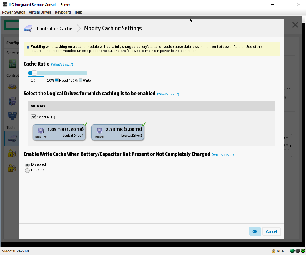 Cache module. Module status. Cache Module status failed.