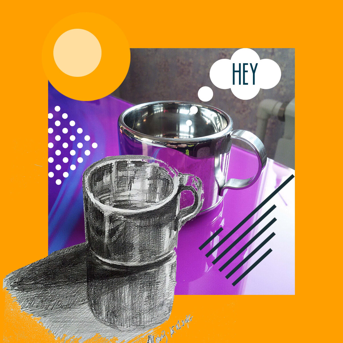 По окончании рисования сделайте сами похожий коллаж. И сравните, насколько близко к натуре у Вас получилось!