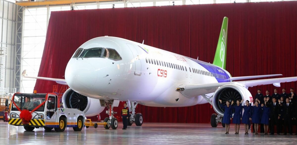 Презентация самолета Comac С919. Взято из Яндекс-картинок