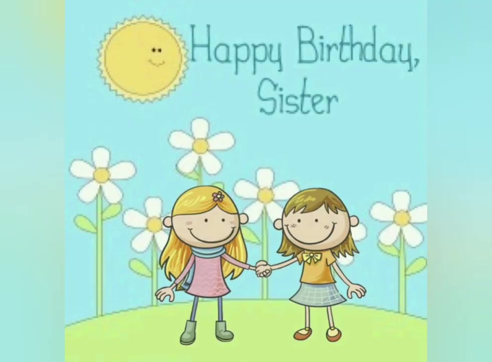 🎂 Поздравление с Днем Рождения сестре 🌹 Музыкальная видео открытка