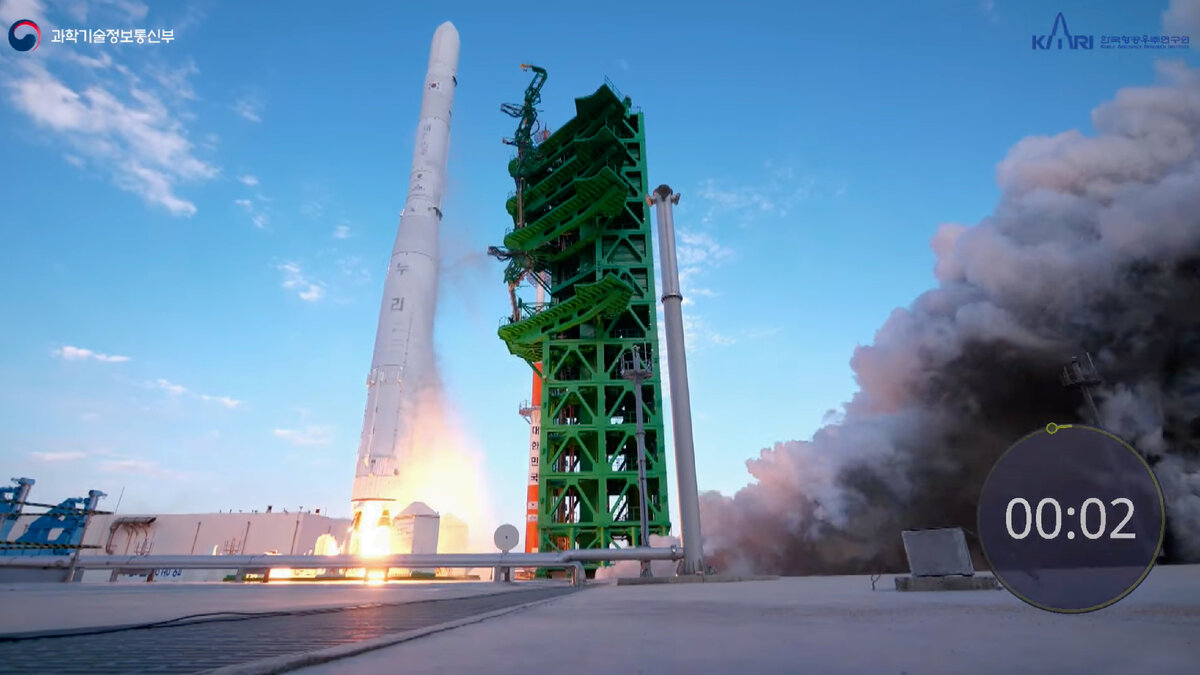 Пуск ракеты-носителя KSLV II/Nuri. Источник: KARI