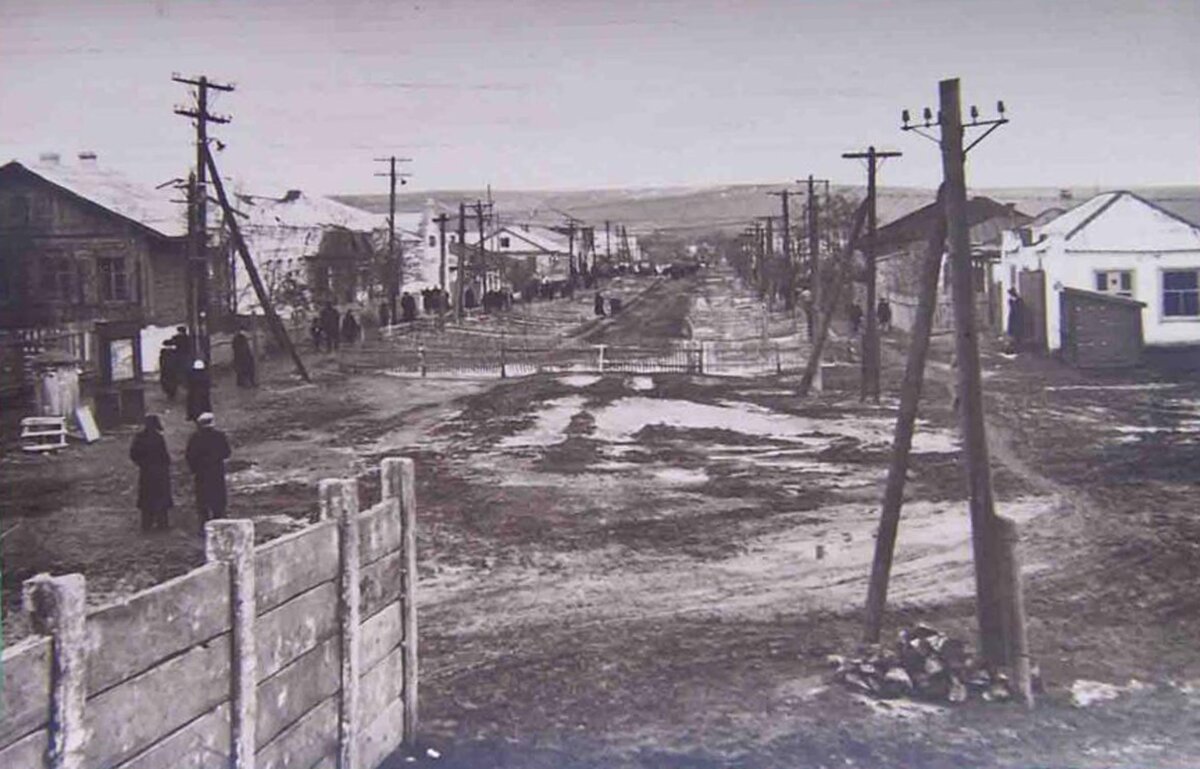 Центр п. Глубокого, 1940-е гг. 