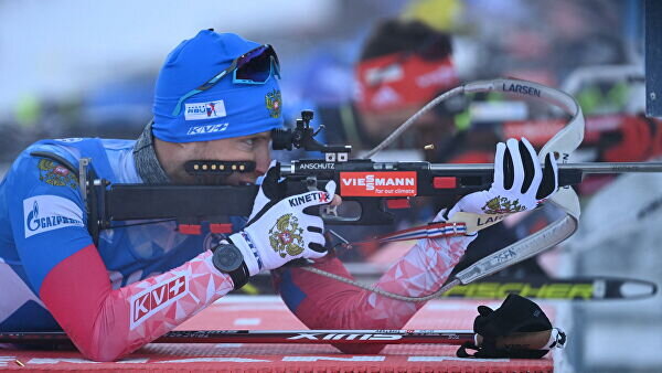    Биатлонист Максим Цветков (Россия)© AFP 2022 / CHRISTOF STACHE