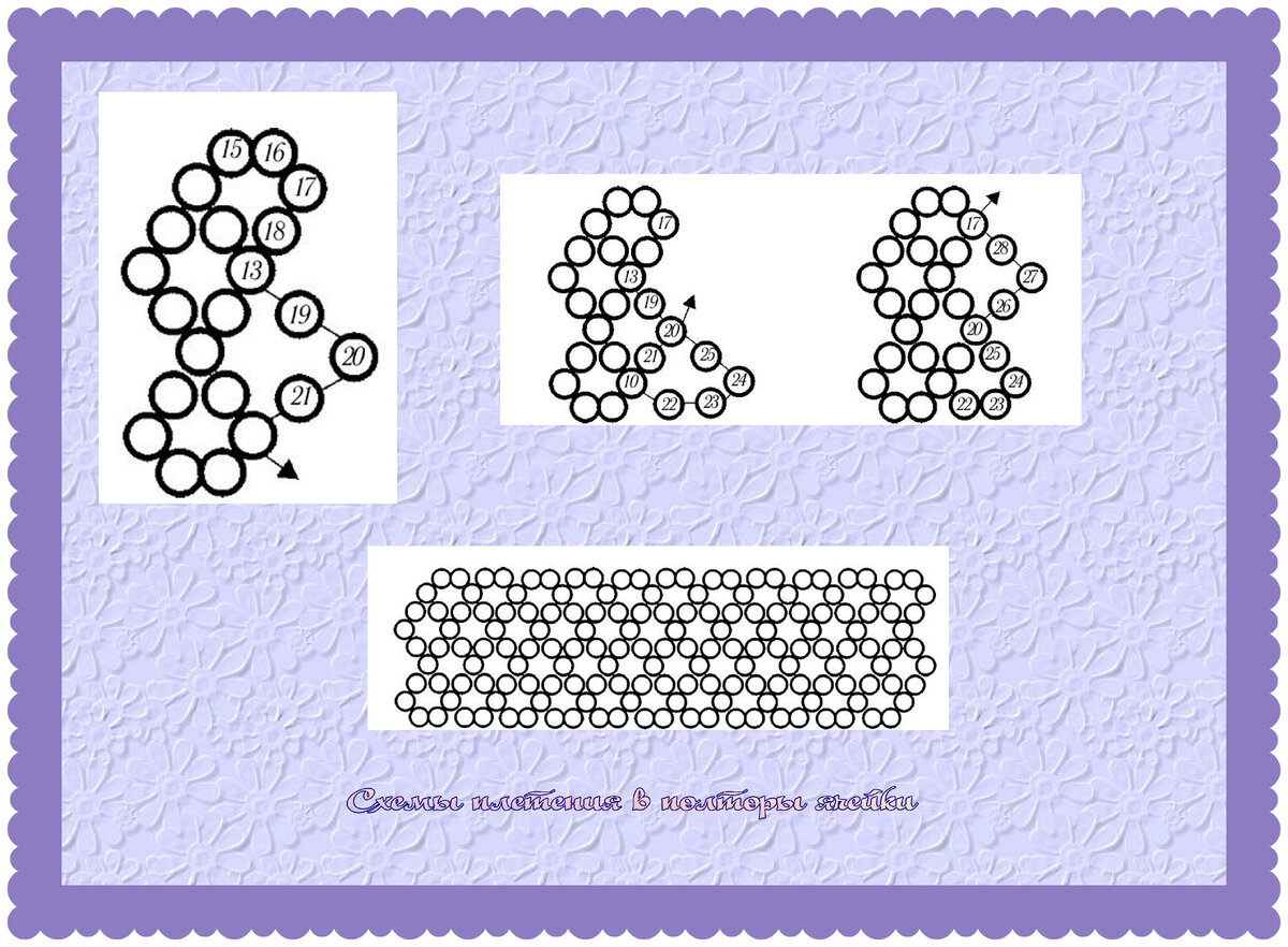 Техника мозаичного плетения из бисера (схемы)
