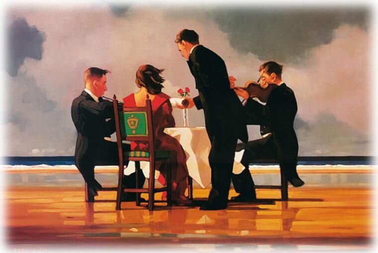 © Джек Веттриано /  Jack Vettriano Elegy for a Dead Admiral /  Элегия мертвому адмиралу