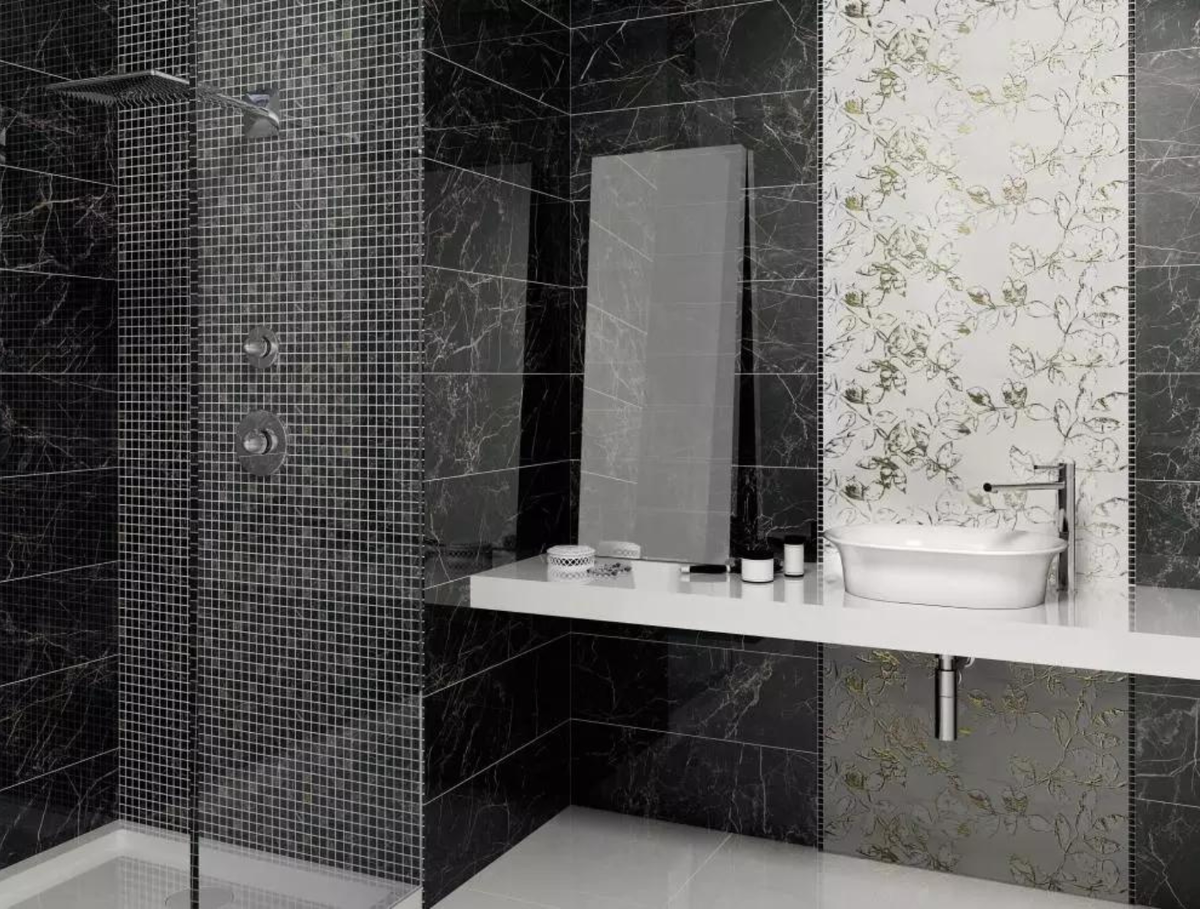 Оформление KERAMA MARAZZI. Керамическая плитка на стенах коллекции АСТОРИЯ