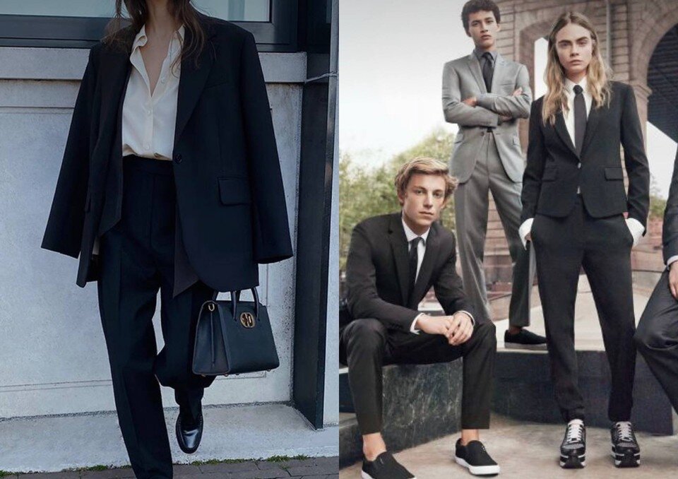     Если у парней проблем с выбором костюма нет, то девушкам стоит тщательнее высматривать, чтобы выглядеть в нем современно. Фото: предоставлено стилистом