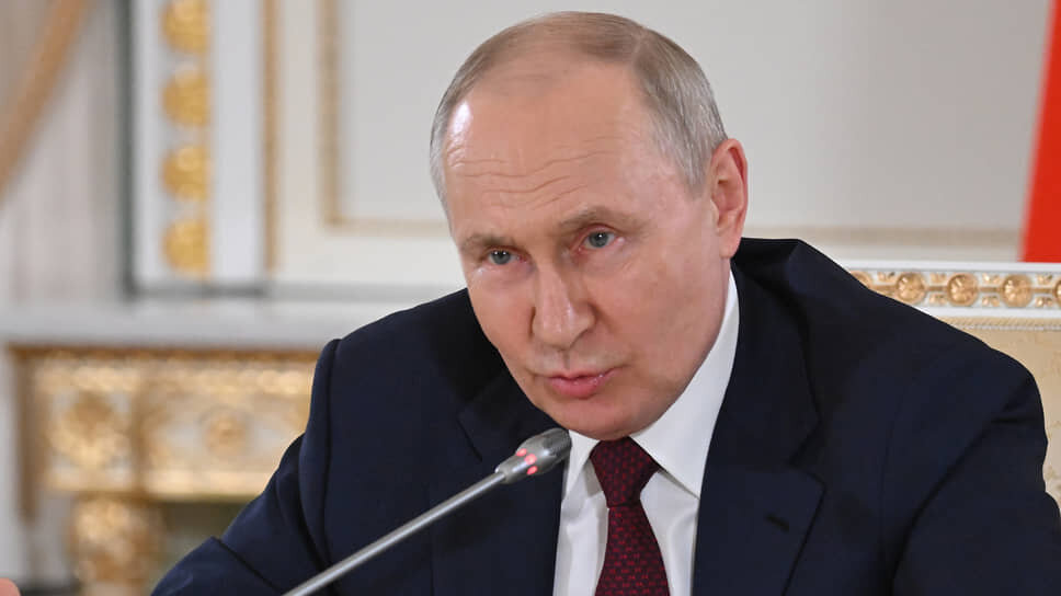 Фото: Дмитрий Азаров / Коммерсантъ📷Президент России Владимир Путин во время пресс-конференции
