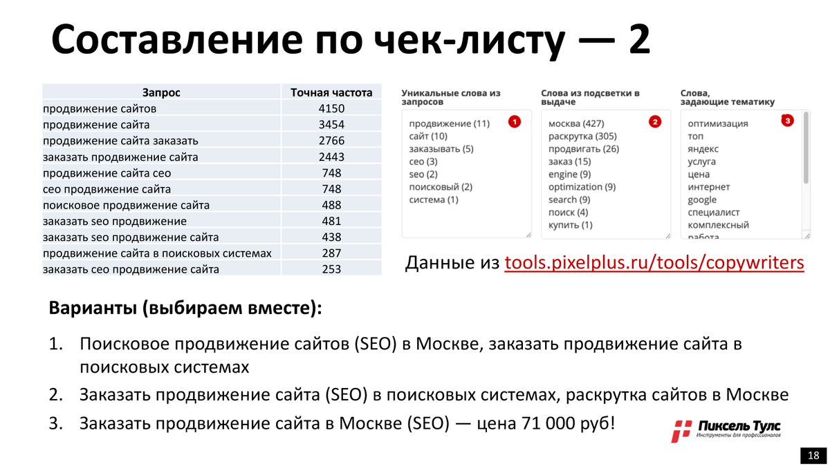 По поводу продвижения сайта по результатам звоните: +7(977)172-99-98 Максим