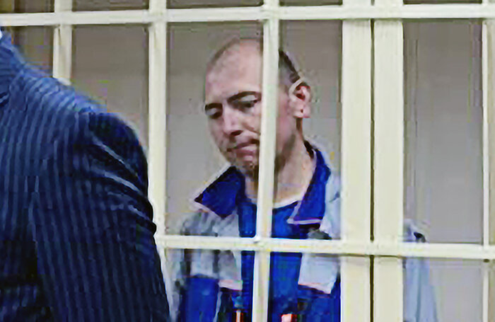    Антон Котов в Пресненском суде во время избрания ему меры пресечения.Пресс-служба Пресненского суда/ТАСС