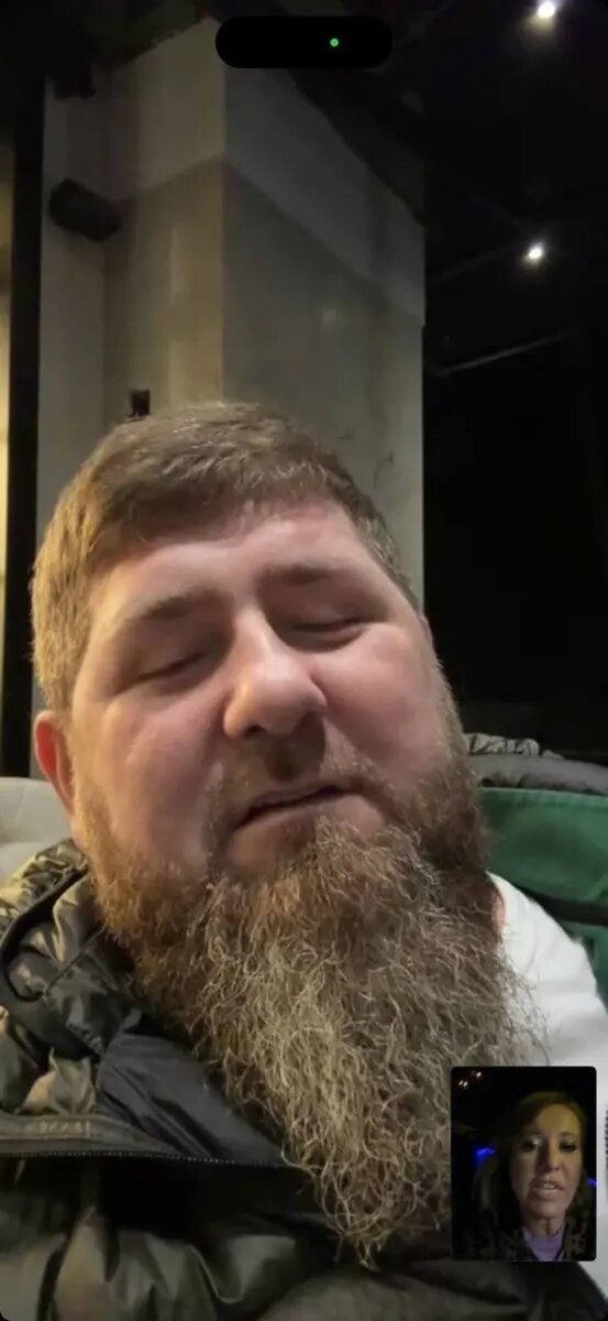 Фото разговора Кадырова с Собчак. Фото: t.me