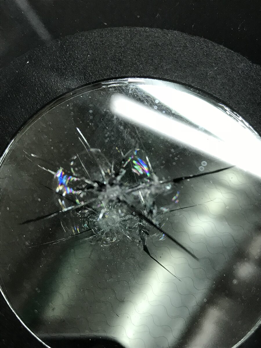 Скол до ремонта