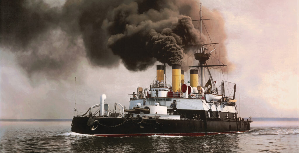 Эскадренный броненосец  "Наварин".