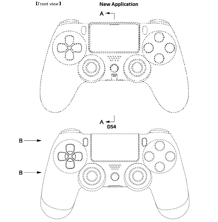 Схема нового геймпада от Sony. 