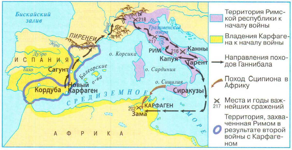Вопросы по истории 5 класс древний рим. Карта вторая войраримас Карфагеном.