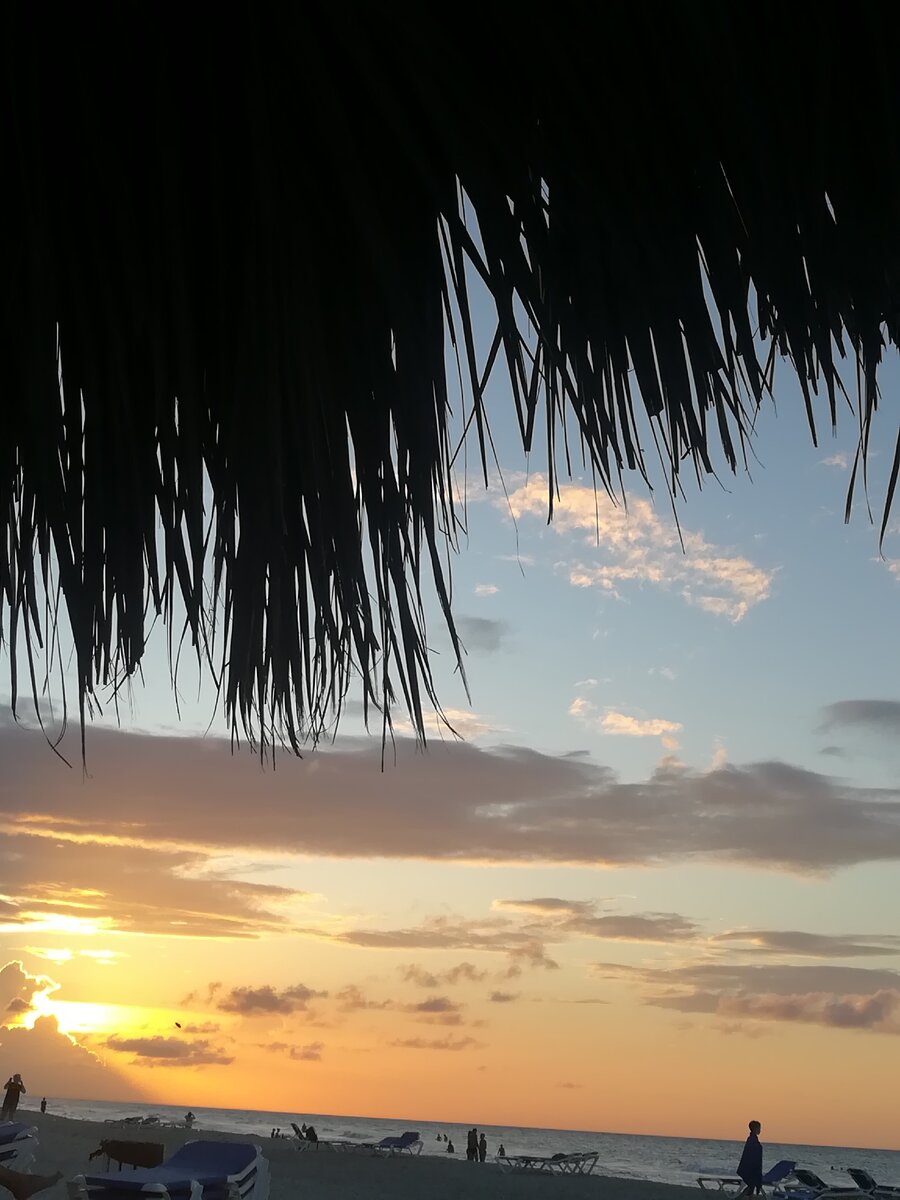 Вечерний закат Куба Варадеро