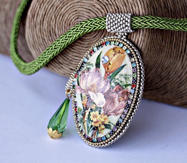 Ракушка с декупажем.