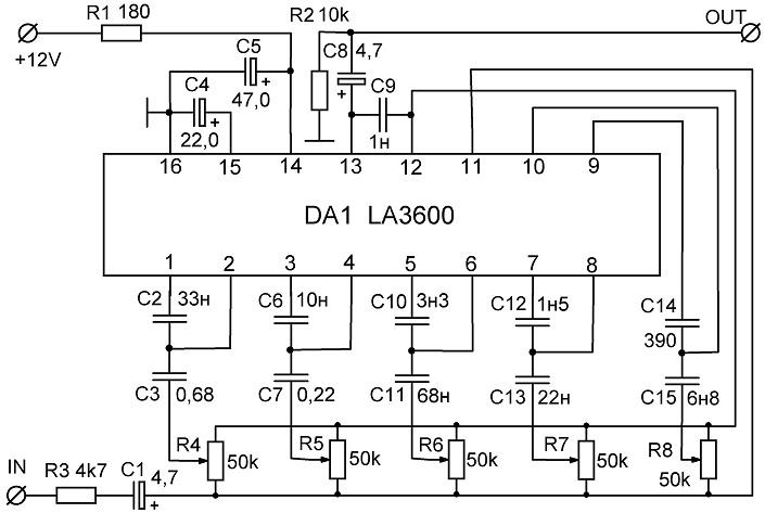 An7330k схема эквалайзера