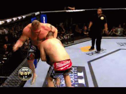 Веласкес разобрал Леснара в бою. 