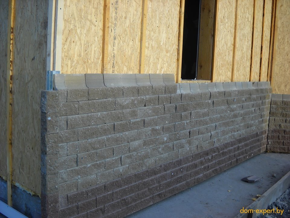 Новый строительный материал: навесной фасад из блоков