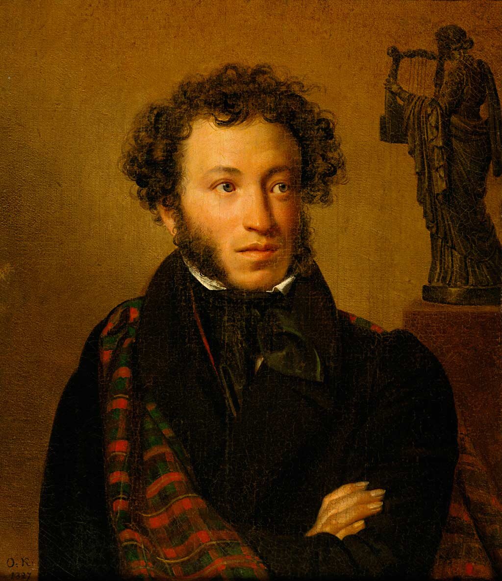 Портрет Александра Сергеевича Пушкина. Художник Орест Кипренский, 1827.