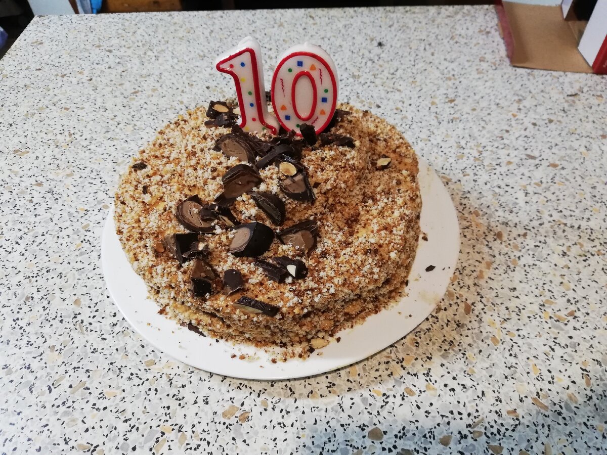 Быстрый медовик который готовил мой старший сын