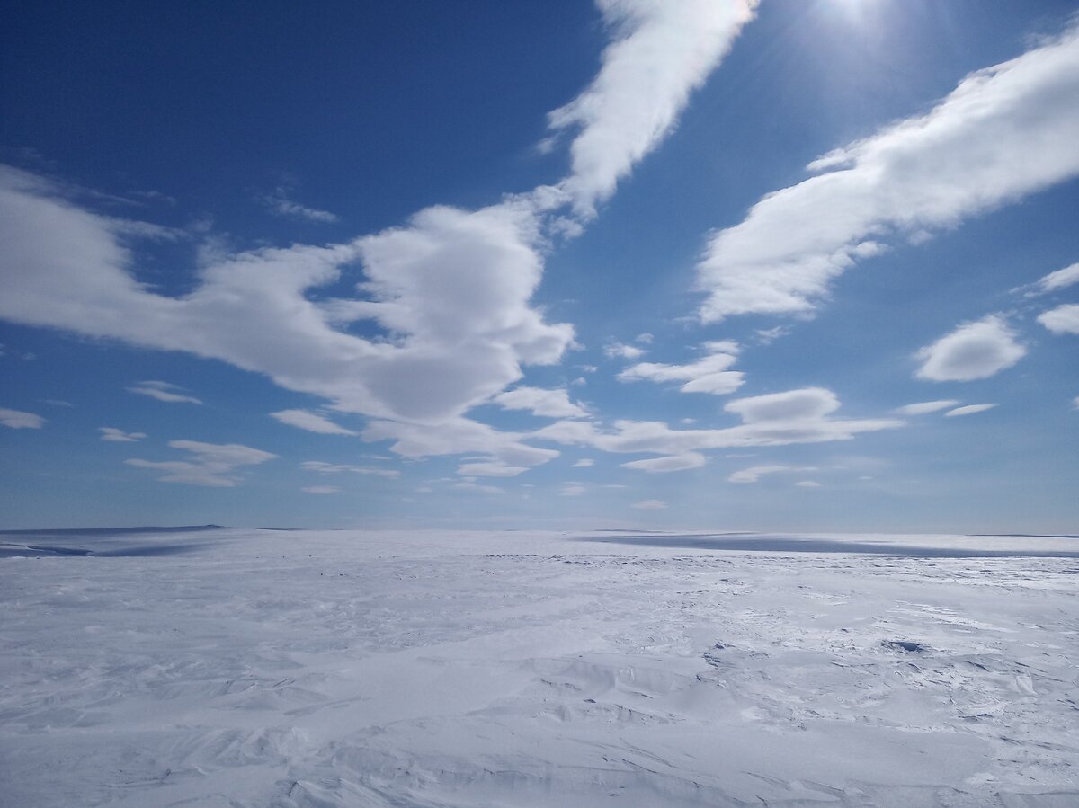 Северное небо. Небо на Северном полюсе. Небо Арктики. Небо на севере.