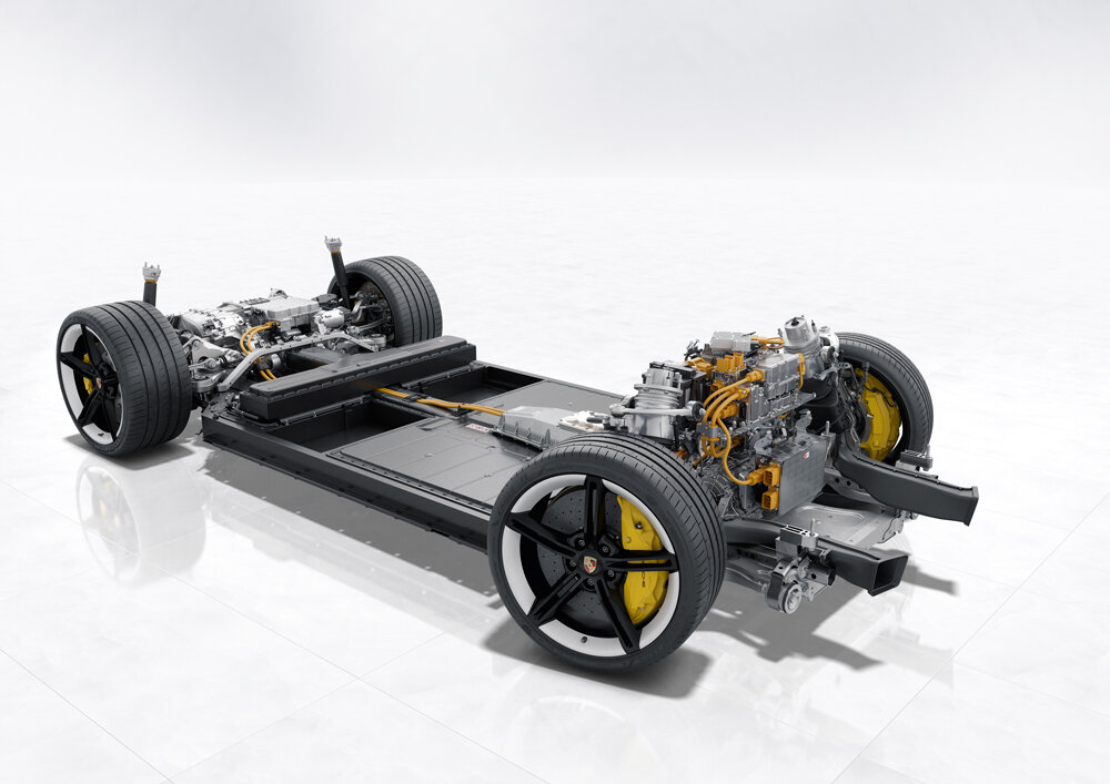Платформа электромобиля Porsche Taycan Turbo S